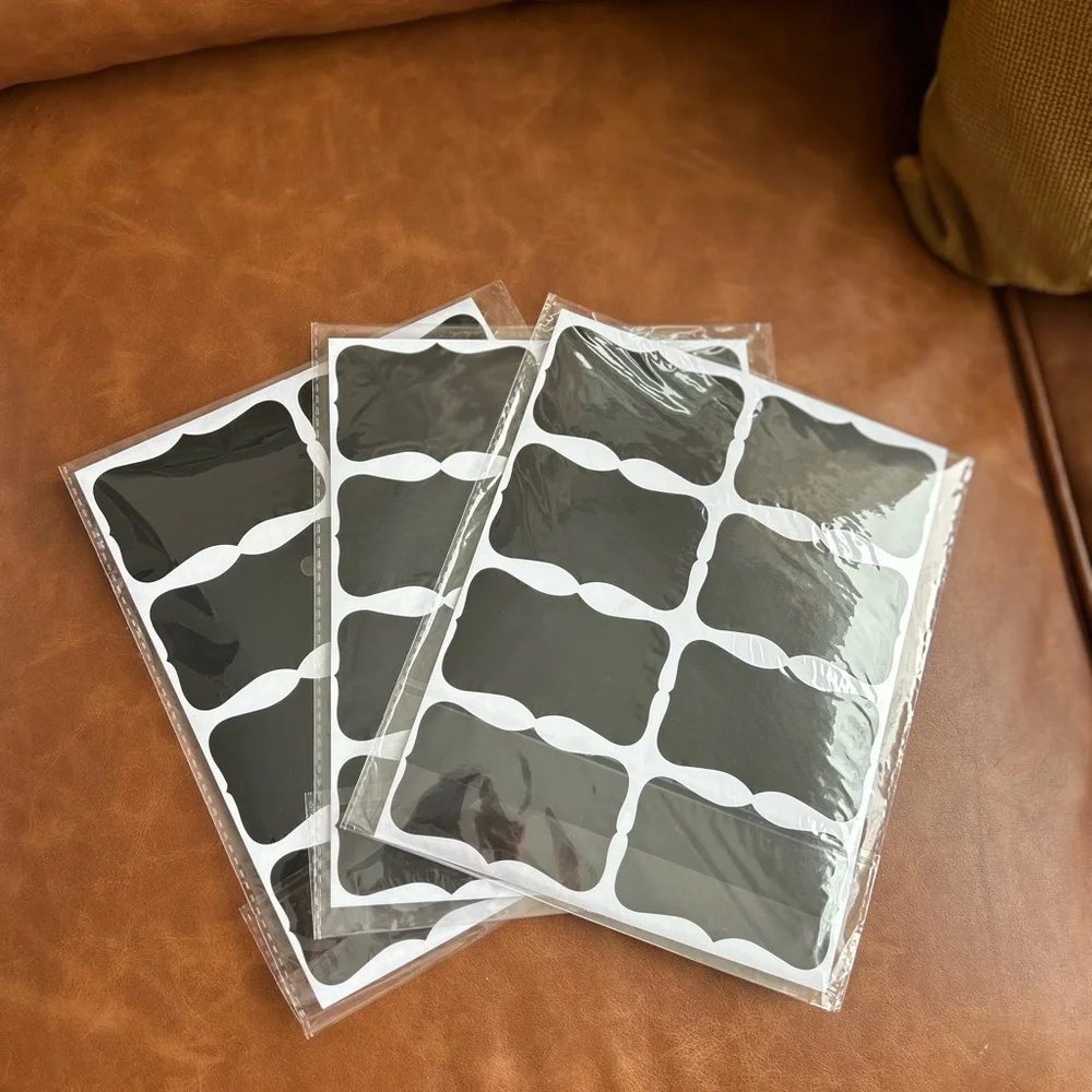 Black Chalkboard Labels Set